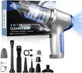 Car Vacuum Portable Cordless 15000PA,3 in 1 Handheld Vacuum with Brushless Motor for Car, Office and Home Cleaning Blue