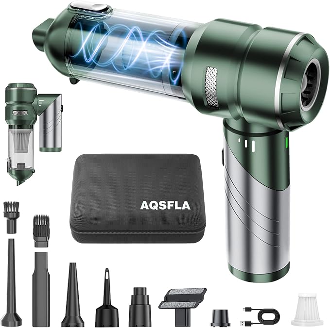Car Vacuum Portable Cordless 22000PA High Power Handheld Mini Vacuum Cleaner Rechargeable Foldable with Brushless Motor Air