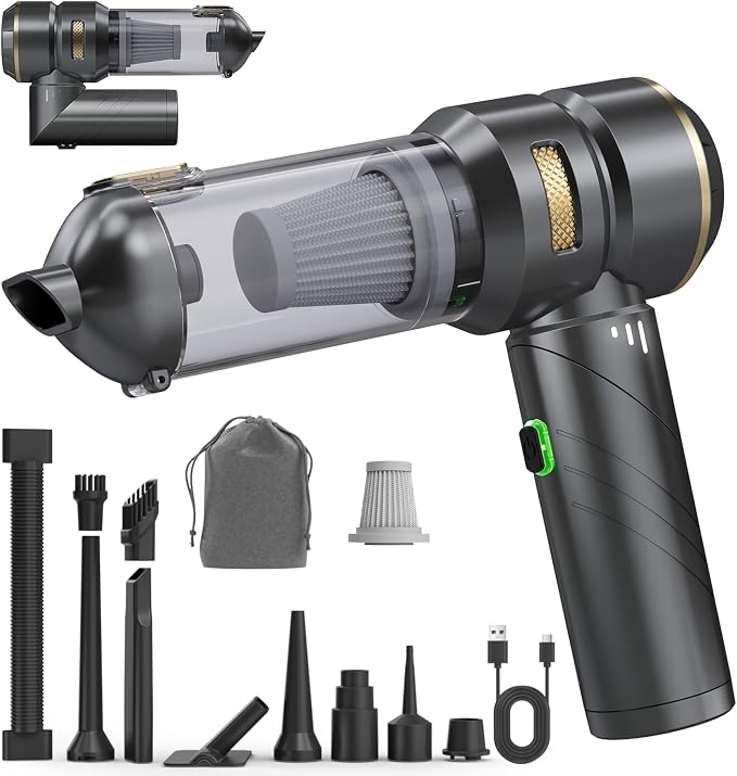 Car Vacuum Portable Cordless, Foldable Handheld Vacuum with Brushless Motor, product image