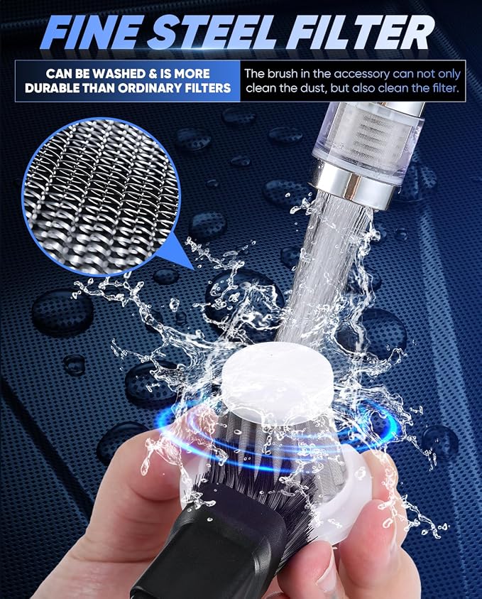 Car Vacuum Portable Cordless Handheld Car Vacuum 15000PA High Power with Brushless Motor and Blower for Cars,Office,Home