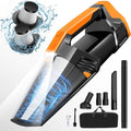 Car Vacuum Portable with LED Light, High Power Suction, Lightweight Rechargeable Hand Vacuum, Hand Held Vacuum Cleaner for