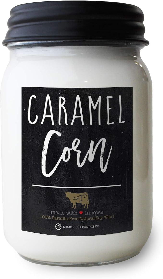 Caramel Corn - 13oz Beeswax and Soy Candles - Farmhouse Collection - 100% Natural, product image