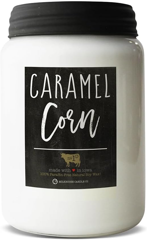 Caramel Corn - 26oz Beeswax and Soy Candles - Farmhouse Collection - 100% Natural, product image