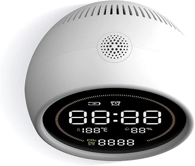Carbon Dioxide CO2 + PM2.5 Air Quality Monitor, Pollution & Ventilation Meter – Temperature and Humidity Sensor – Measure
