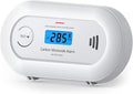 Carbon Monoxide Alarm Detector, 10-Year Sealed Battery Travel CO Detector with Digital LCD Display, Battery Powered CO Alarm