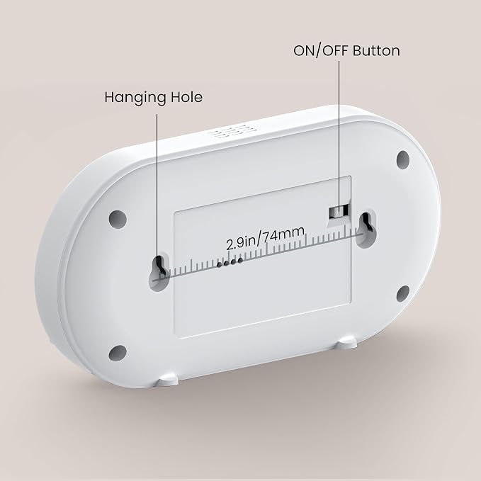 Carbon Monoxide Alarm Detector, 10-Year Sealed Battery Travel CO Detector with Digital LCD Display, Battery Powered CO Alarm
