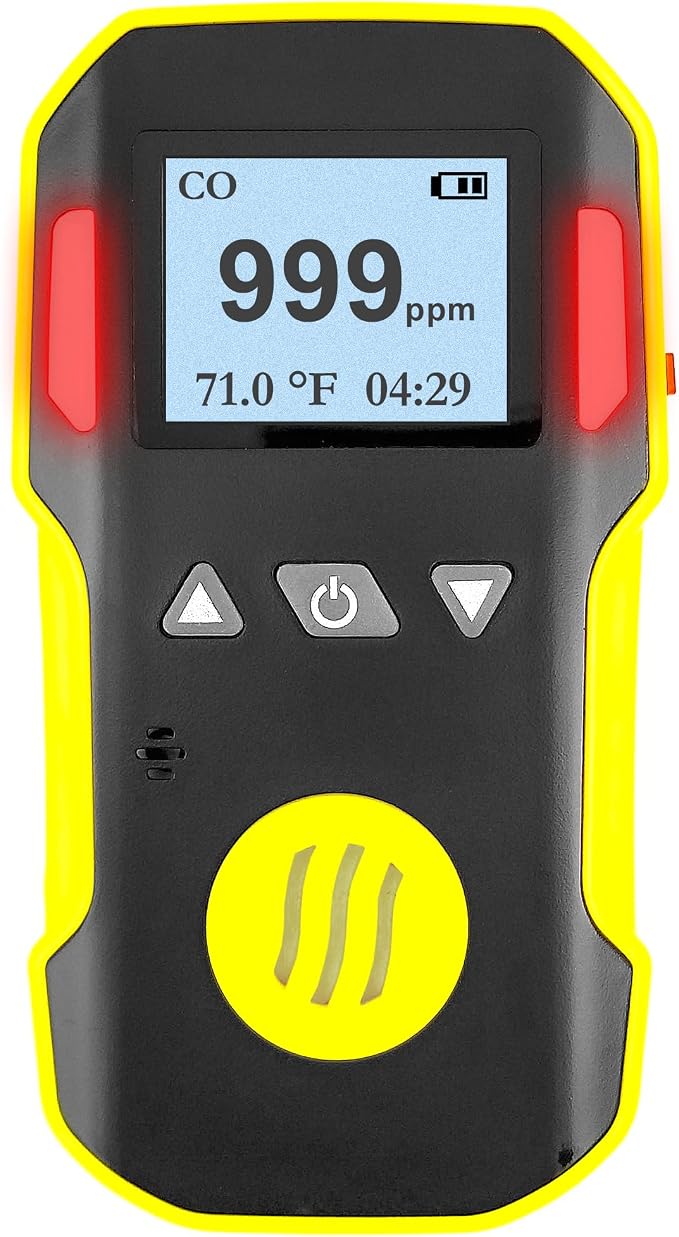 Carbon Monoxide CO Meter by | USA NIST Calibration | Dust & Explosion Proof | USB Recharge | Sound, Light and