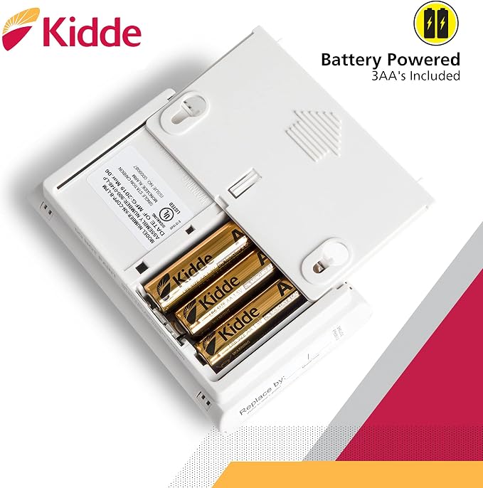 Carbon Monoxide Detector, AA Battery Powered CO Alarm with LEDs, Test-Reset Button, Low Battery Indicator, alternate view 4