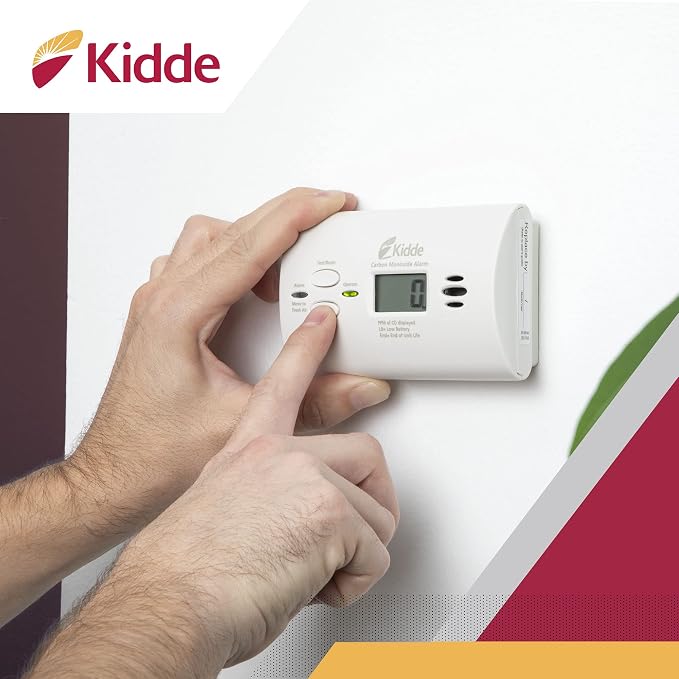Carbon Monoxide Detector, AA Battery Powered CO Alarm with LEDs, Test-Reset Button, Low Battery Indicator, alternate view 5