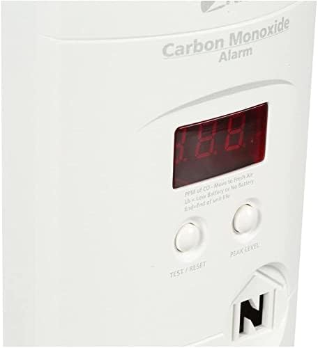 Carbon Monoxide Detector, Plug In Wall with 9-Volt Battery Backup, Digital LED Display - 2 Pack in White., alternate view 11