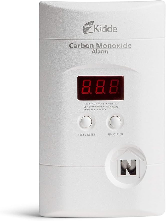 Carbon Monoxide Detector, Plug In Wall with 9-Volt Battery Backup, Digital LED Display - 2 Pack in White., alternate view 14