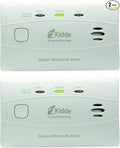 Carbon Monoxide Detector with 10-Year Battery, 3 LEDs, Replacement Indicator, Test-Reset Button, 2 Pack in