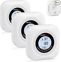 Carbon Monoxide Detectors,3 Pack 3in1 Portable Carbon Monoxide detectors Plug in Wall for Travel, CO Alarm/Monitor for