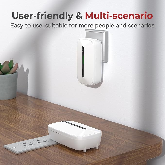 Carbon Monoxide Detectors Plug in,10 Year Replaceable Battery Operated Co Monitor Alarm, Plug and Play Co, alternate view 6