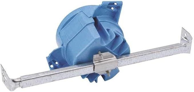 Carlon BH525HP Ceiling Fan Box, Round, New Work, 4-Inch Diameter by 3-Inch Depth, Blue, alternate product view 6