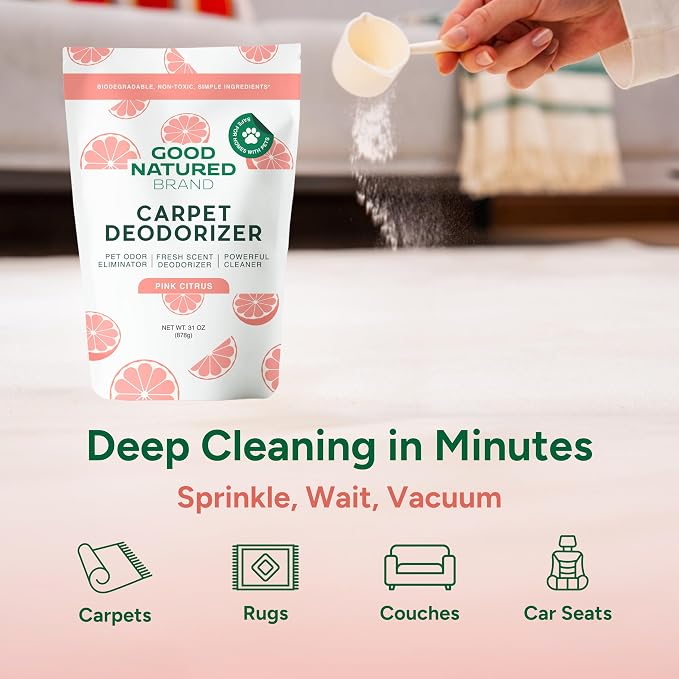 | Carpet Deodorizer & Freshener Powder | 31 oz Pet Odor Eliminator for Strong Odor & Pet Urine |, alternate product view 3