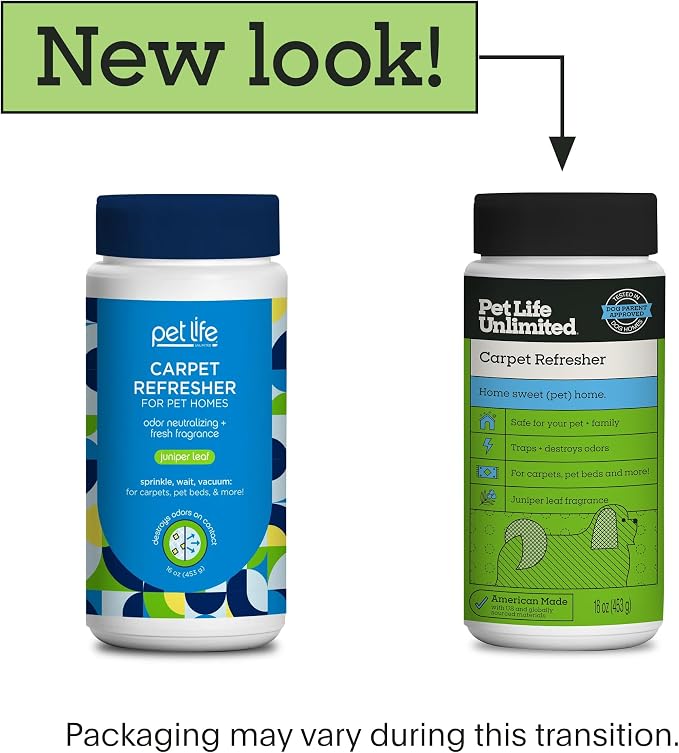 Carpet Deodorizer Powder, 16 oz, Strong Pet Odor Eliminator & Carpet Freshener, Plant-Based Juniper Leaf Scent, alternate