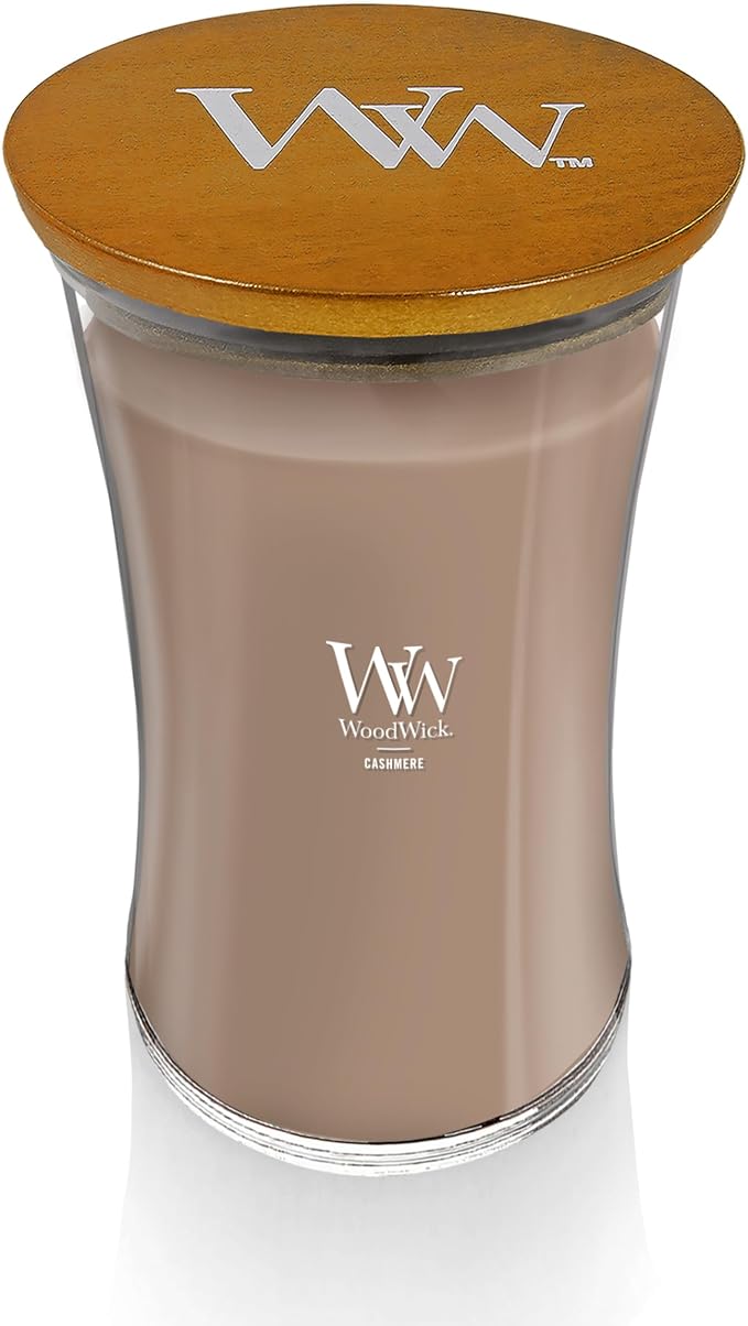 Cashmere Holiday Candle Gifts for Women and Men, 21.5 oz Large Hourglass Candle with Crackling Wick, alternate product view 2