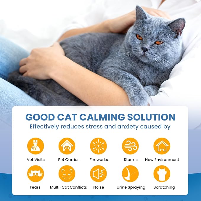 Cat Calming Diffuser, 6 in 1 Kitten Pheromones Calming Diffuser, Multicat Calming Diffuser, alternate product view 2
