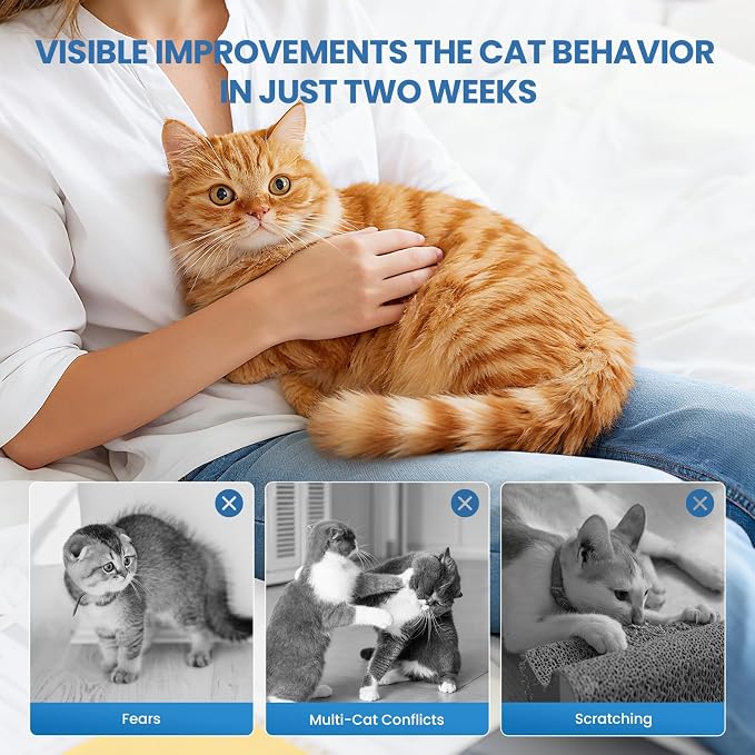 Cat Calming Diffuser, 6 in 1 Kitten Pheromones Calming Diffuser, Multicat Calming Diffuser, alternate product view 4