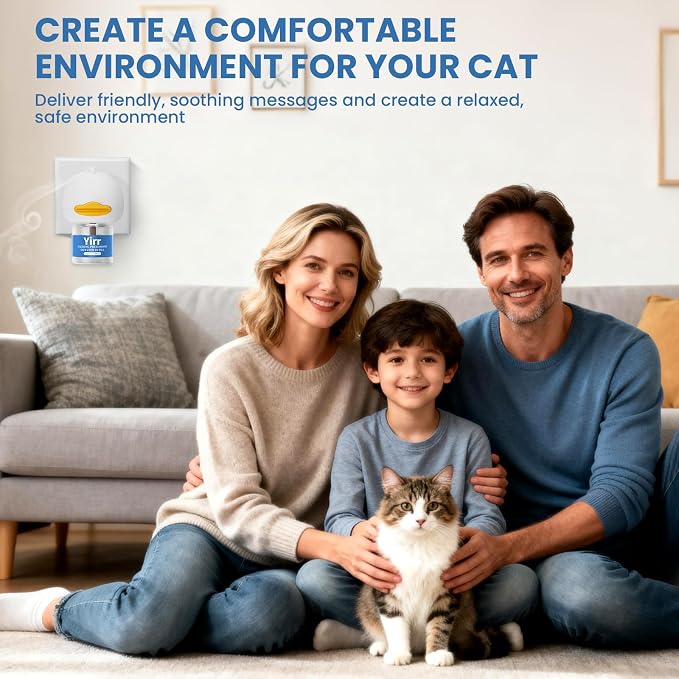 Cat Calming Diffuser, 6 in 1 Kitten Pheromones Calming Diffuser, Multicat Calming Diffuser, alternate product view 6