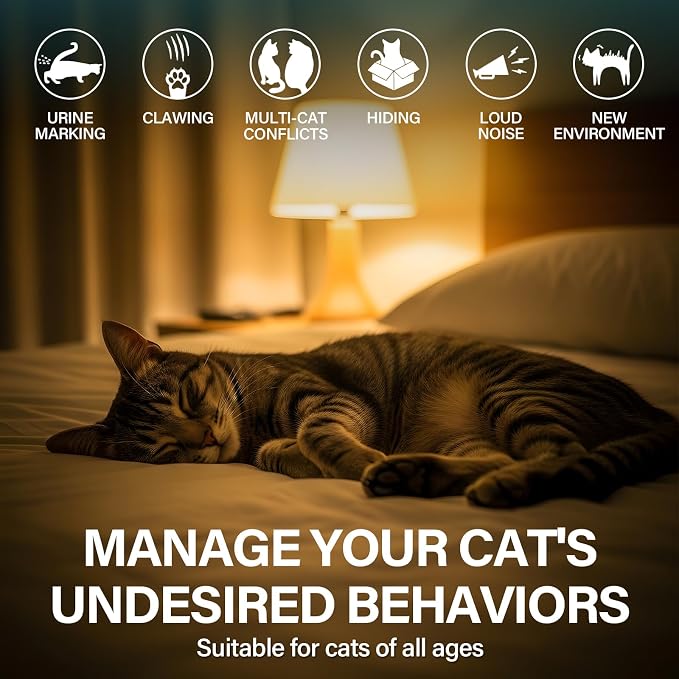 Cat Calming Diffuser Refill 6 Pack Cat Calming Pheromone Diffuser Refill Cat Plug in Pheromones Cat Stress Diffuser Cat