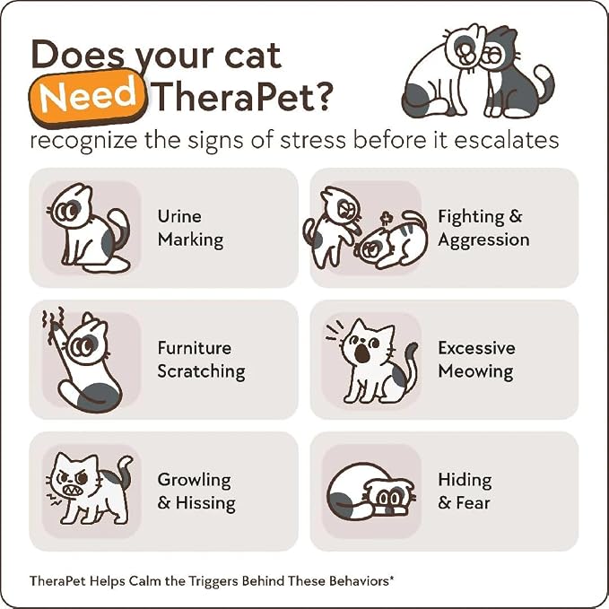 Cat Calming Diffuser Refill Kit (2-Pack, 60-Day Supply) – Cat Pheromone Refill for Stress, Pee Spraying, Fighting