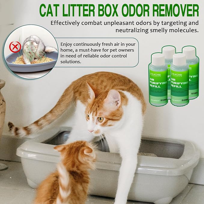 Cat Litter Deodorizer Compatible with PET-KIT PuraX PuraMax Self-Cleaning Cat Litter Box Quickly Odor Control 100% Natural