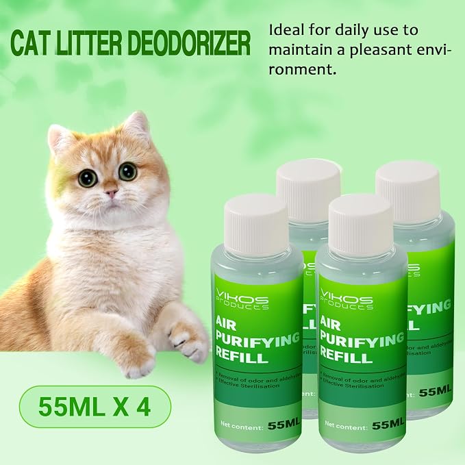 Cat Litter Deodorizer Compatible with PET-KIT PuraX PuraMax Self-Cleaning Cat Litter Box Quickly Odor Control 100% Natural