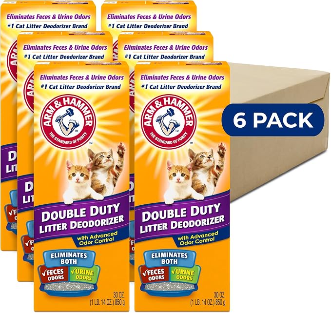 Cat Litter Deodorizer Double Duty, 30 oz, 6 Pack, product image