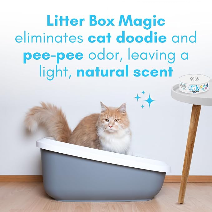 Cat Litter Deodorizer Jar (Fresh Scent, 16 Oz, Pack of 2) - Cat Litter Odor Absorber Gel In A Jar - Litter Box, alternate