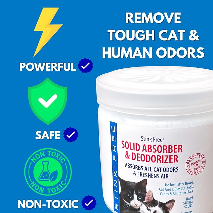 Cat Litter Solid Deodorizer, Absorber & Room Purifier - Air Freshener, Bathroom Odor Eliminator, Basement, alternate product