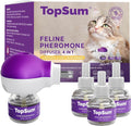 Cat Pheromones Calming Diffuser: 1 Diffuser & 3 Refills Top Value Kit Cat Calming Diffuser – Helps Reduce Scratching Peeing