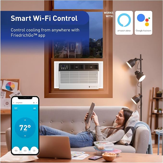 CCW10B10A 20" Chill Premier Smart Room Air Conditioner with 10,000 BTU Cooling Capacity, Auto Restart, alternate product view