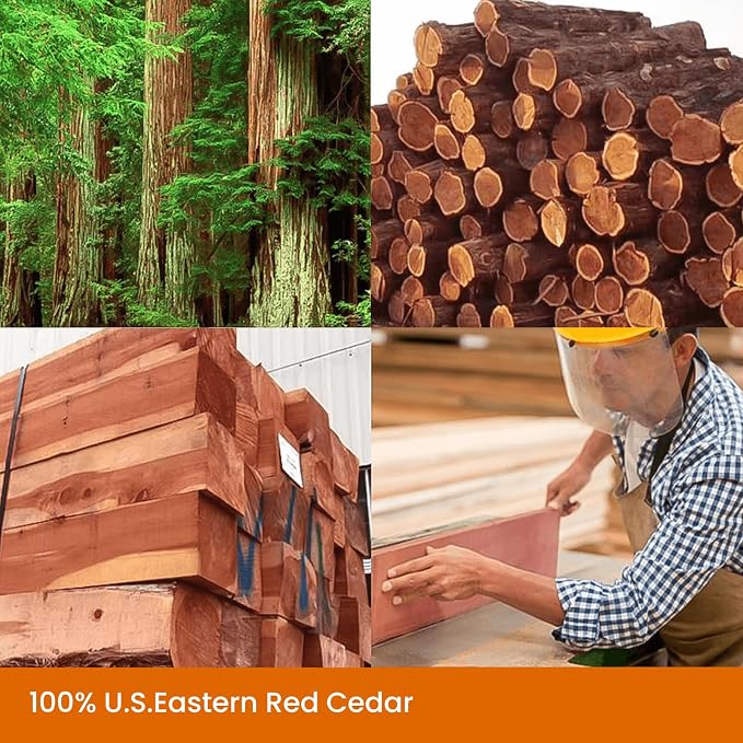 Cedar Blocks for Clothes Storage, Cedar Balls and Cedar Chips for Closets and Drawers, Scented Cedar Sachets, alternate view