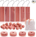 Cedar Blocks for Clothes Storage, Cedar Wood Chips and Balls for Closets and Drawers, Fresh Scented Sachets, 40 Pack, product