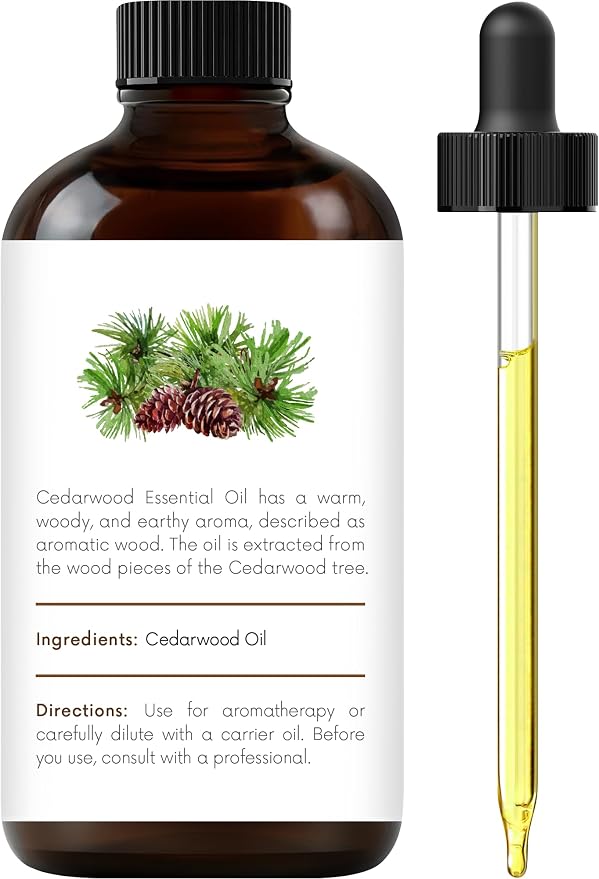 Cedarwood Essential Oil – 1 Fl Oz – 100% Pure and Natural – Premium Grade Essential Oil for Diffuser and Aromatherapy