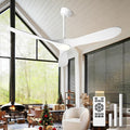 Ceiling Fan with Lights and Remote, 72'' Outdoor Ceiling Fan, Indoor 3 Blade Wood Ceiling Fan for Bedroom Living Room Patios