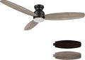 Ceiling Fan with Lights, Indoor & Outdoor Ceiling Fan, 60" Low Profile DC Smart, Compatible with Alexa, Siri, Google Home &