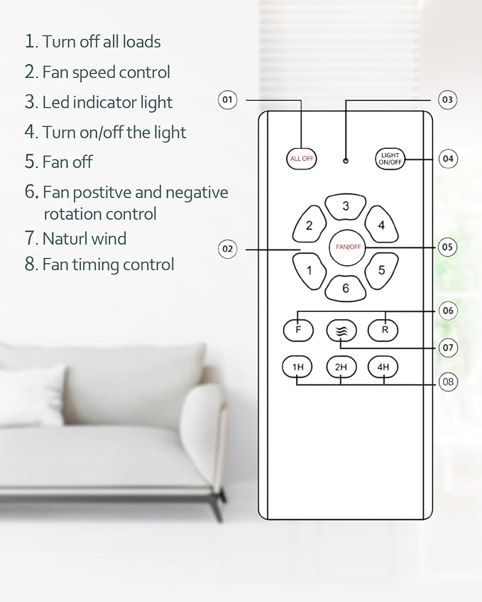 Ceiling Fan with Lights Remote Control, 52 Inch Black Ceiling Fans with 3 Downrods, 3 Blades, Timer, 6 Speed Modern Fan Quiet