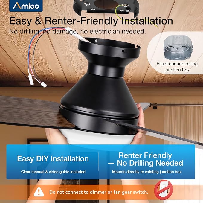 Ceiling Fans with Lights, 30 inch Low Profile Ceiling fan with Light and Remote Control, Flush Mount, Reversible, 3CCT