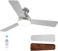 Ceiling Fans with Lights, 42 inch Low Profile Ceiling Fan with Light and Remote Control, Flush Mount