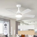 Ceiling Fans with Lights, 42 inch Sleek Ceiling Fan with Light and Remote Control, 3CCT, Dimmable, Reversible, Noiseless