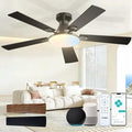Ceiling Fans with Lights, 52 inch Smart Ceiling Fan with Remote/APP/Alexa Control, Flush Mount, Reversible DC