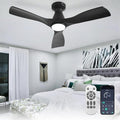 Ceiling Fans with Lights and Remote: 42 Inch Flush Mount Low Profile Ceiling Fan with Light, product image