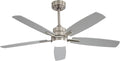 Ceiling Fans with Lights and Remote - 52 Inch Flush Mount Ceiling Fan with Noiseless Reversible DC Motor Timer LED Ceiling