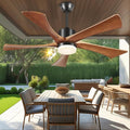 Ceiling Fans with Lights and Remote, 52 Inch Outdoor Fans for Patios, USA Original Patent, ETL Listed, 3 Downrods, 5 Blades