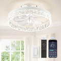 Ceiling Fans with Lights, Low Profile Ceiling Fan with Light and Remote, Flush Mount Ceiling Fan, Reversible, Dimmable