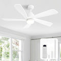 CeilingFan-ElevateYourLiving Ceiling Fan with Lights and Remote, 52 Inch Modern Wood Ceiling Fan for Indoor Farmhouse