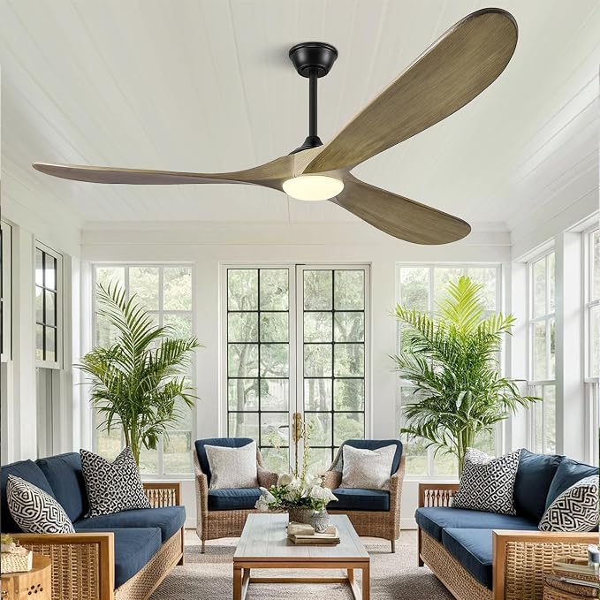 CeilingFanSourceFactory 72" Ceiling Fans with Lights and Remote Control, Outdoor Ceiling Fan with Lights High CFM Quiet 3